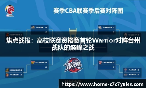 焦点战报：高校联赛资格赛首轮Warrior对阵台州战队的巅峰之战